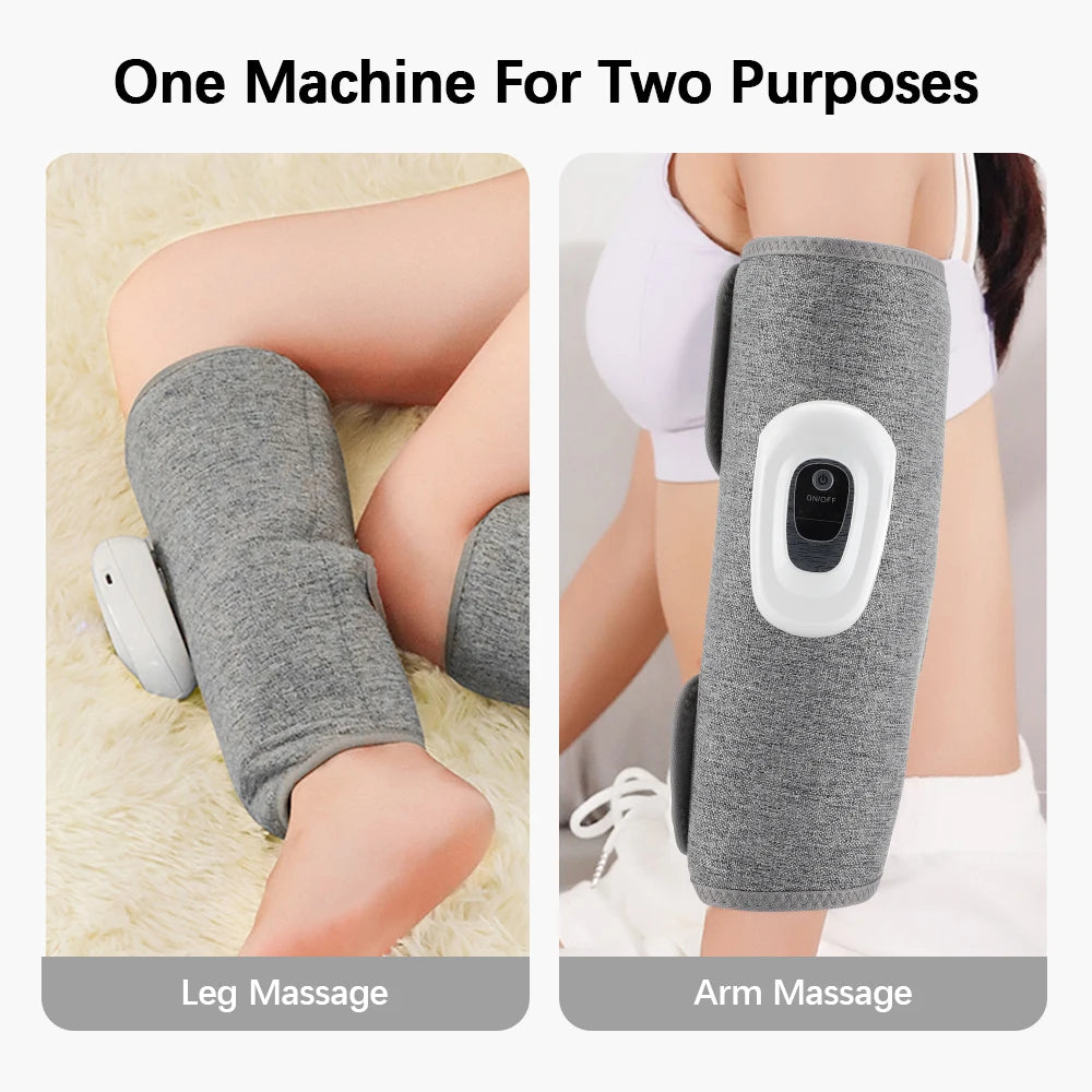 Wireless 360° Air Pressure Leg Massager for Calf and Foot Relief