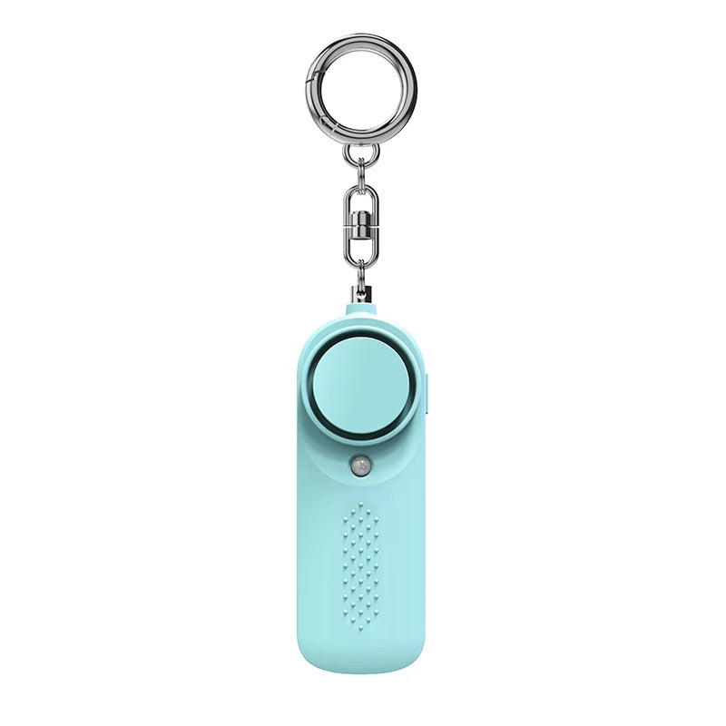 130db Women Personal Defense Siren with Light & Keychain Attachment - Gadgion