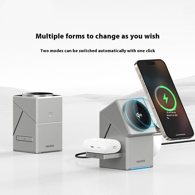Magnetic Spin Wireless Charger - Gadgion