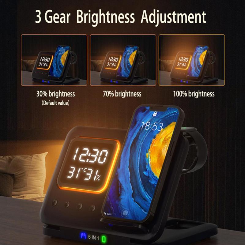 5 in 1 Smart Wireless Charging Hub - Gadgion