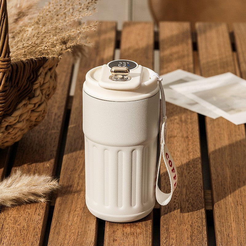 Smart Digital Thermal Bottle Portable Coffee Mug - Gadgion