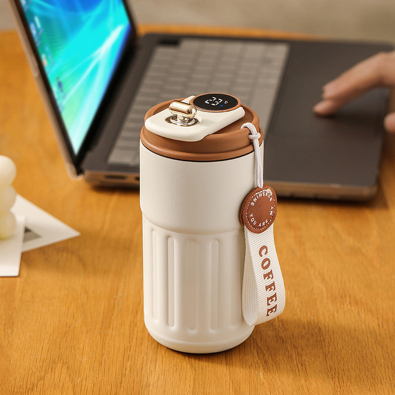 Smart Digital Thermal Bottle Portable Coffee Mug - Gadgion