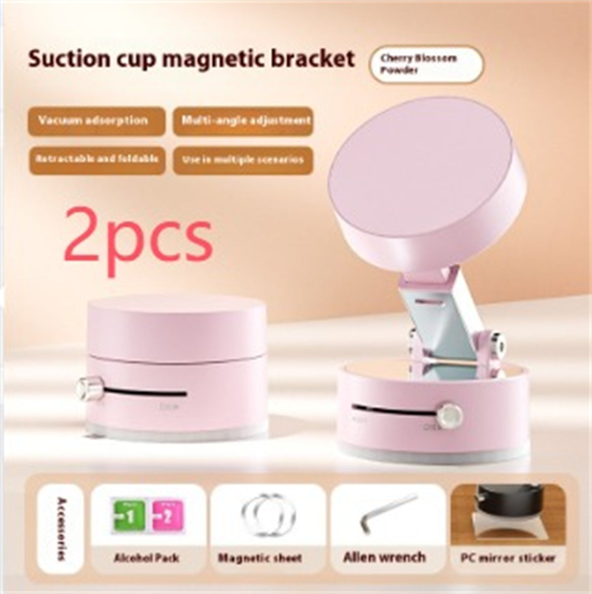 Foldable Magnetic Vacuum Phone Holder For Smart Phone - Gadgion