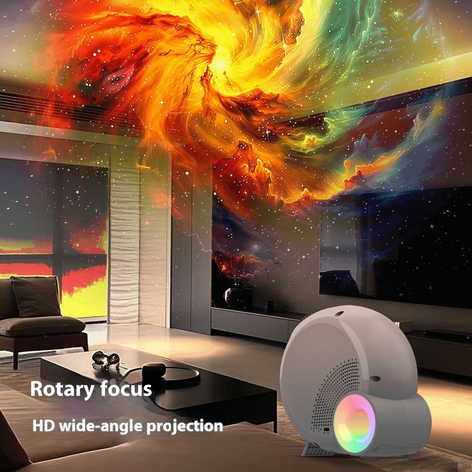 Star Light Projector Bedroom Focusing Atmosphere Projection Lamp - Gadgion