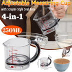 All-In-One Measuring Cup – Adjustable, Sealed & Perfect for Baking and Cooking