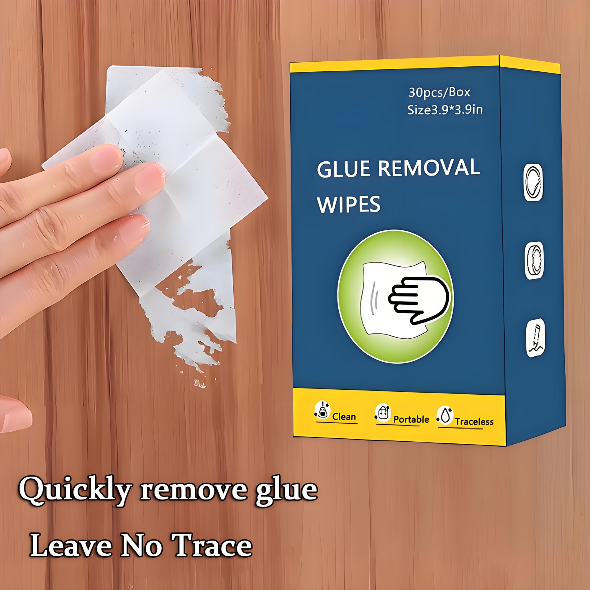 Glue Remover Wipes for Sticky Residue - Gadgion