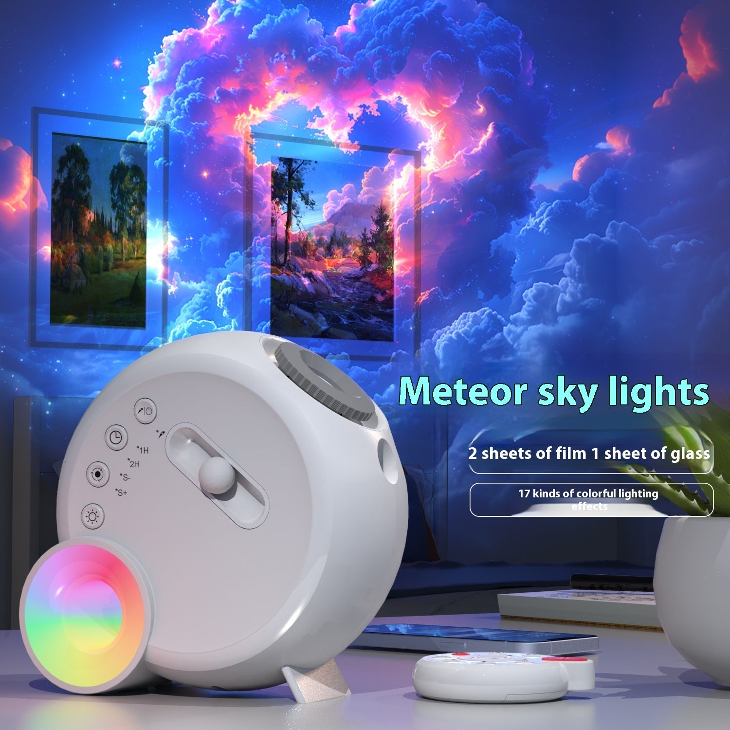 Star Light Projector Bedroom Focusing Atmosphere Projection Lamp - Gadgion