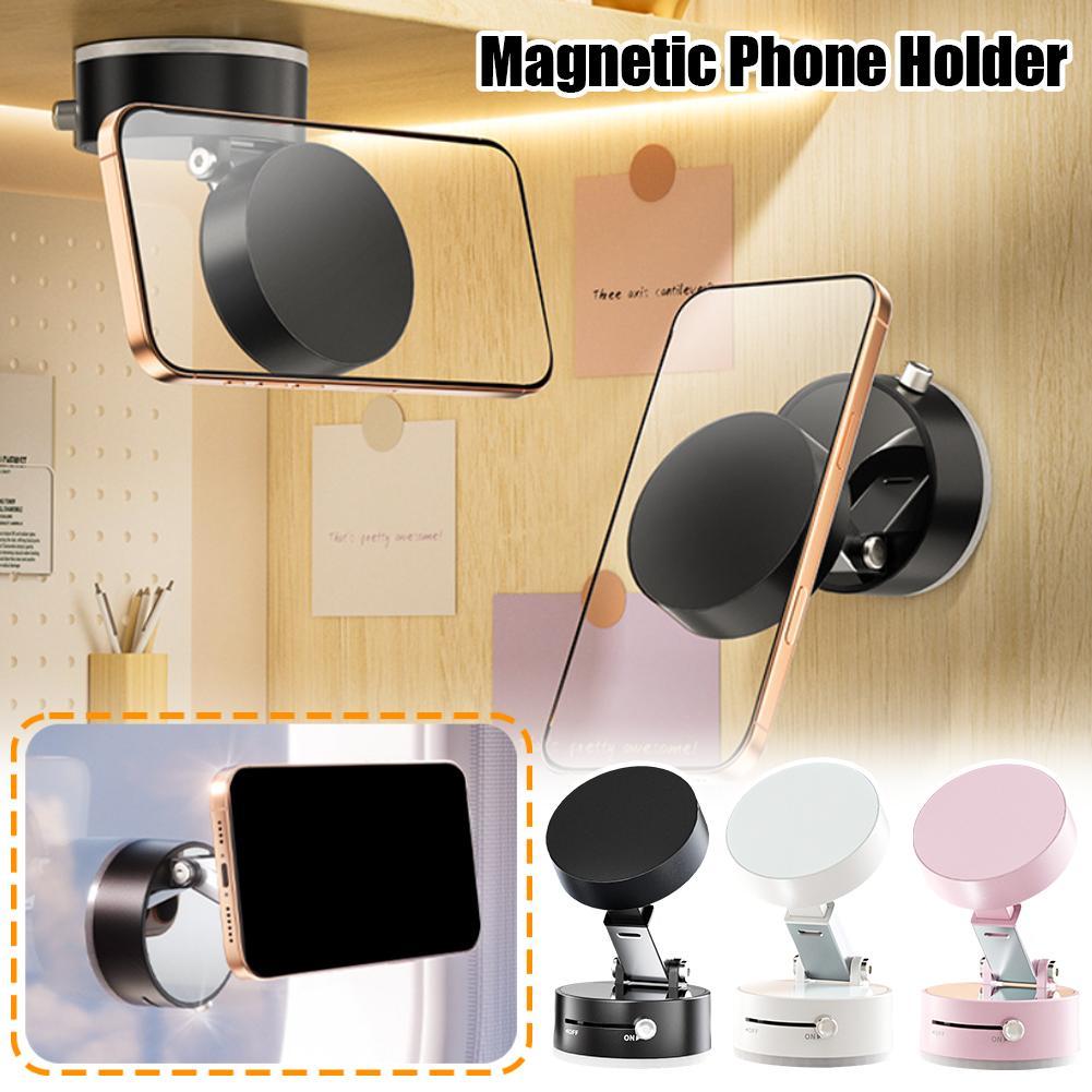 Foldable Magnetic Vacuum Phone Holder For Smart Phone - Gadgion