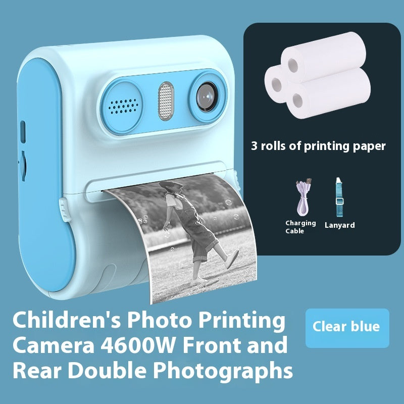 Instant Thermal 4600W HD Dual-camera Children's Printing Camera - Gadgion