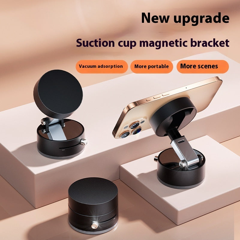 Foldable Magnetic Vacuum Phone Holder For Smart Phone - Gadgion