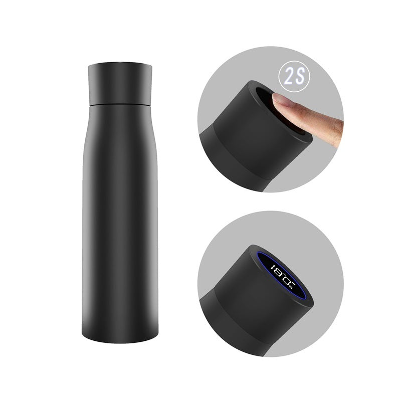 Smart Thermal water bottle, self cleaning - Gadgion