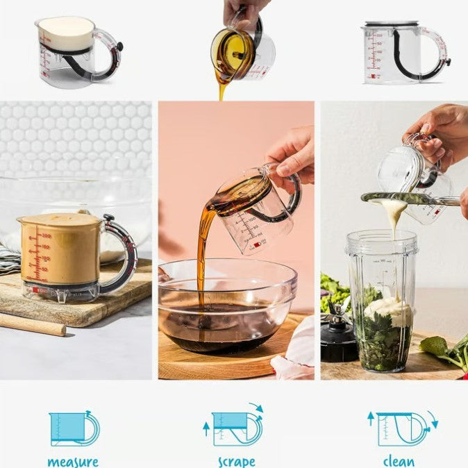 All-In-One Measuring Cup – Adjustable, Sealed & Perfect for Baking and Cooking