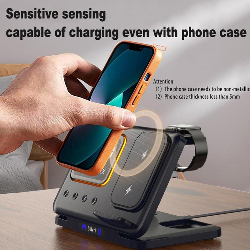 5 in 1 Smart Wireless Charging Hub - Gadgion