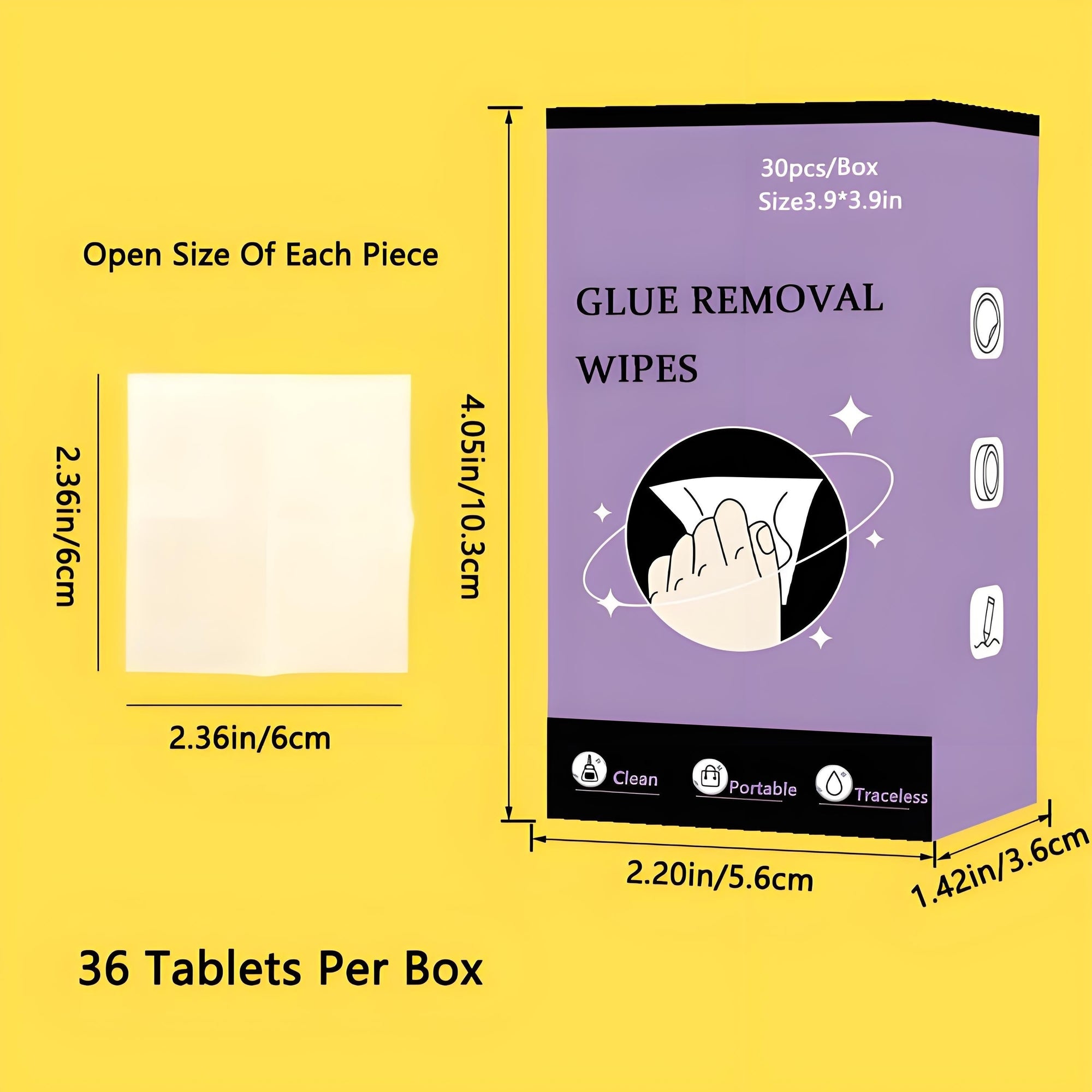 Glue Remover Wipes for Sticky Residue - Gadgion