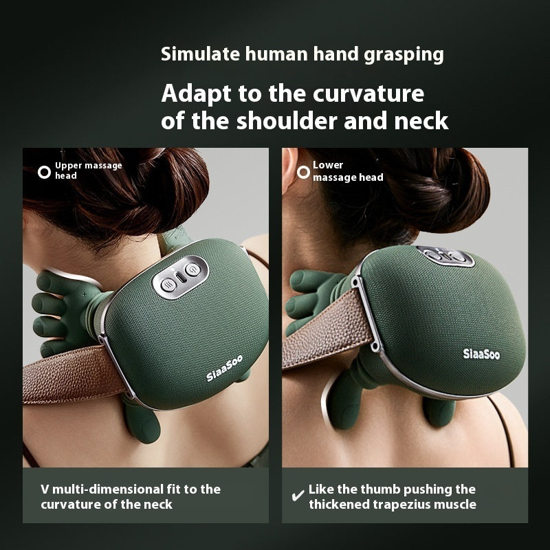 Wireless Electric Neck & Shoulder Massager – Deep Kneading Pain Relief