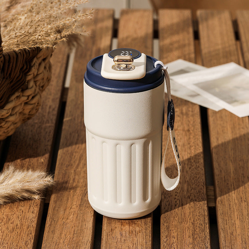 Smart Digital Thermal Bottle Portable Coffee Mug - Gadgion
