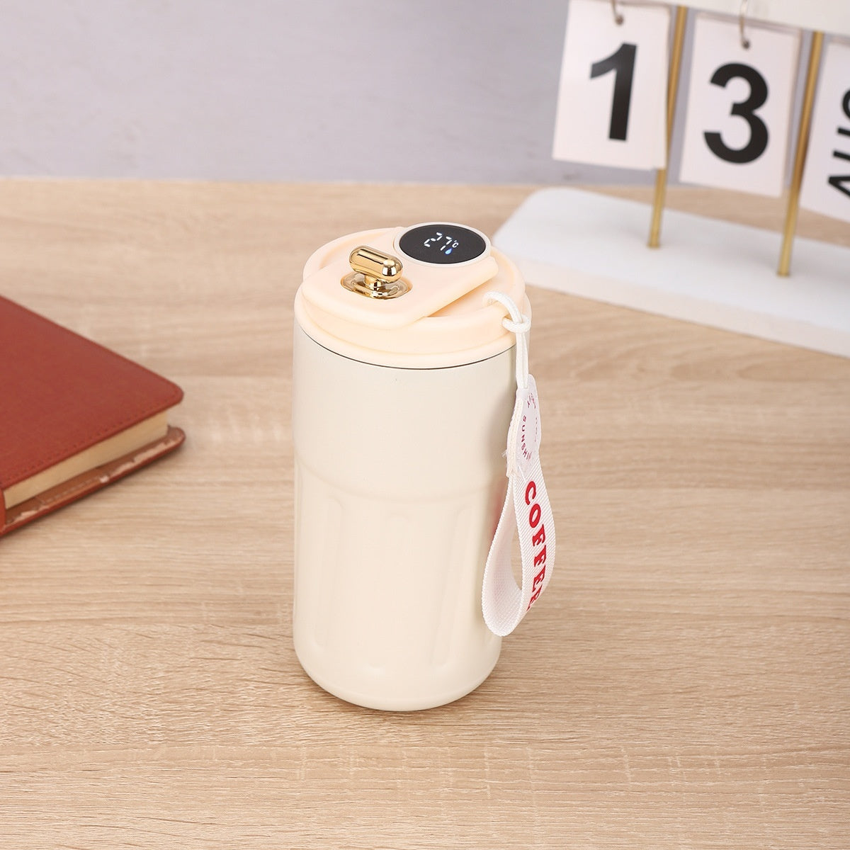 Smart Digital Thermal Bottle Portable Coffee Mug - Gadgion