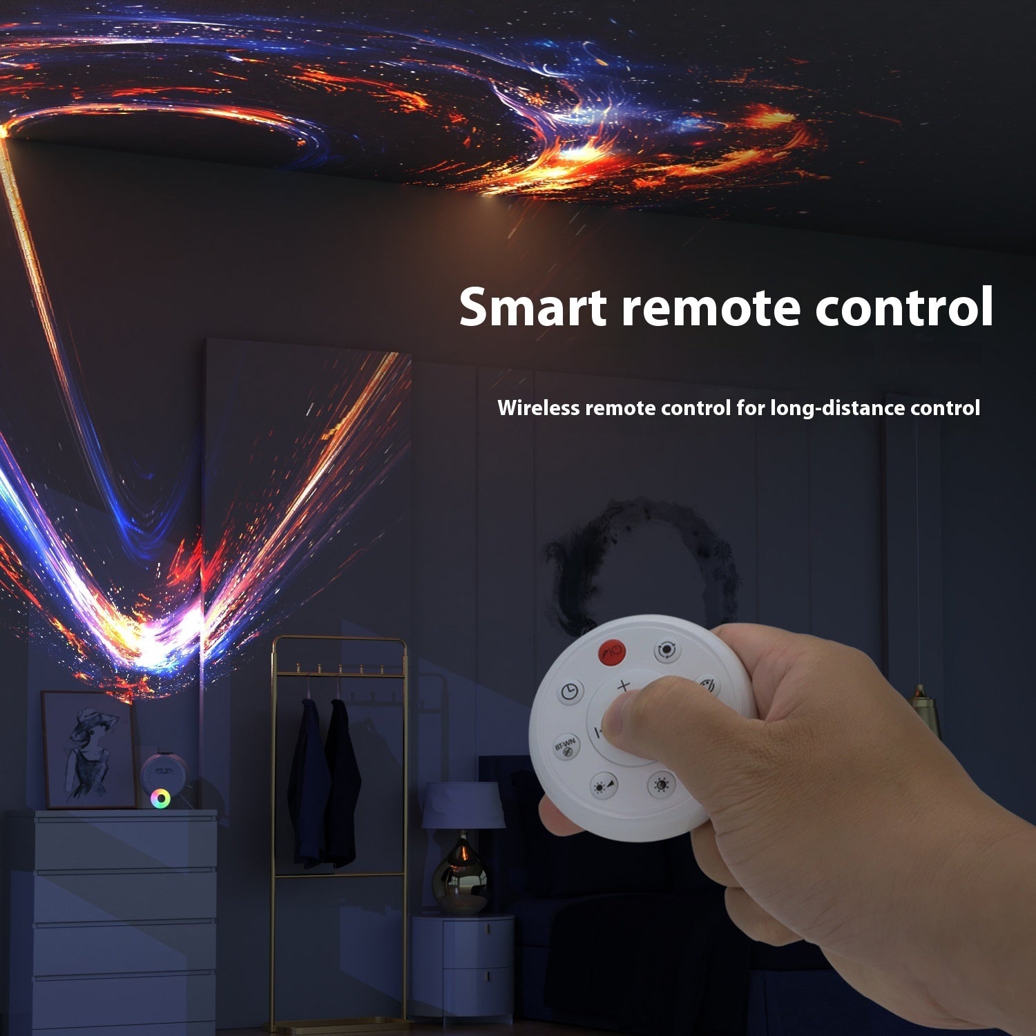 Star Light Projector Bedroom Focusing Atmosphere Projection Lamp - Gadgion