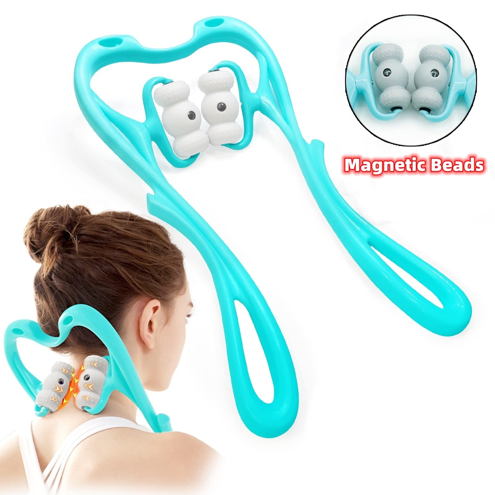 Deep Tissue 360 Degree Neck Massager For Pain Relief - Gadgion