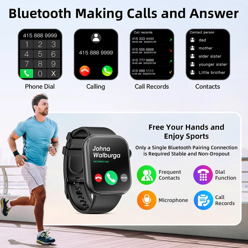 G20 Bluetooth Smartwatch for Men and Women - Sports Fitness Tracker - Gadgion