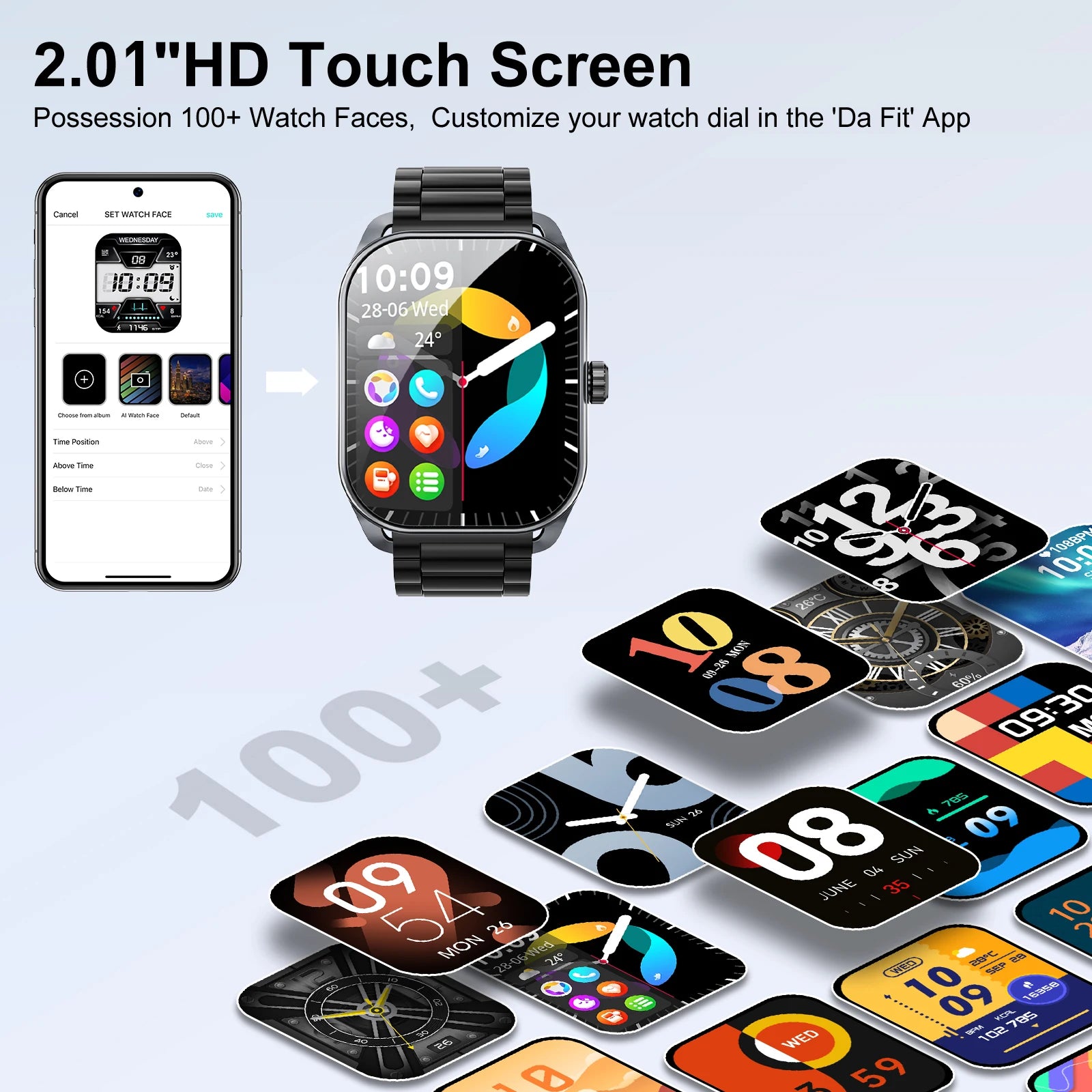 Bluetooth Smartwatch for Men - Curved Display, IP68 Waterproof Fitness Tracker - Gadgion