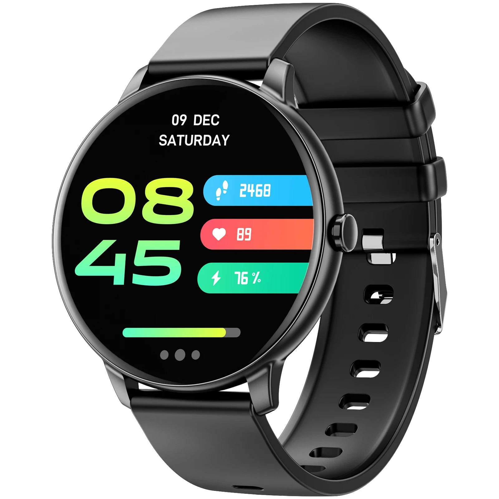 Bluetooth Smartwatch for Men and Women,  Health Monitoring, and IP67 Waterproof Fitness Tracker - Gadgion
