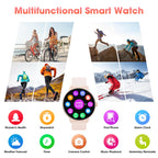 Bluetooth Smartwatch for Men and Women,  Health Monitoring, and IP67 Waterproof Fitness Tracker - Gadgion