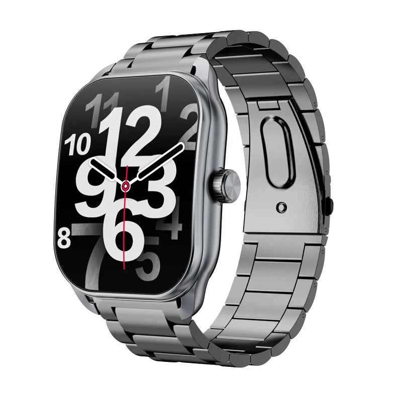 Bluetooth Smartwatch for Men - Curved Display, IP68 Waterproof Fitness Tracker - Gadgion