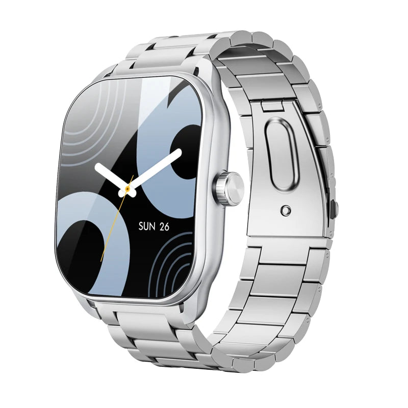 Bluetooth Smartwatch for Men - Curved Display, IP68 Waterproof Fitness Tracker - Gadgion