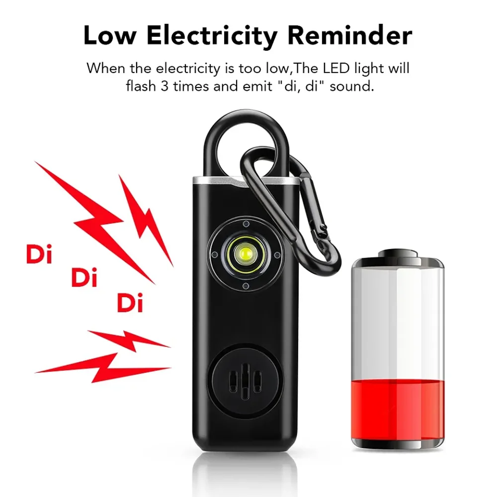 Women's Self Defense Alarm -  Personal Safety Keychain - Gadgion