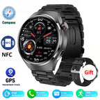 Advanced Bluetooth Smartwatch with Heart Rate Monitor, NFC, GPS, and IP68 Waterproof - Gadgion