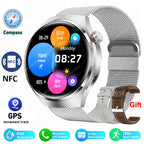 Advanced Bluetooth Smartwatch with Heart Rate Monitor, NFC, GPS, and IP68 Waterproof - Gadgion
