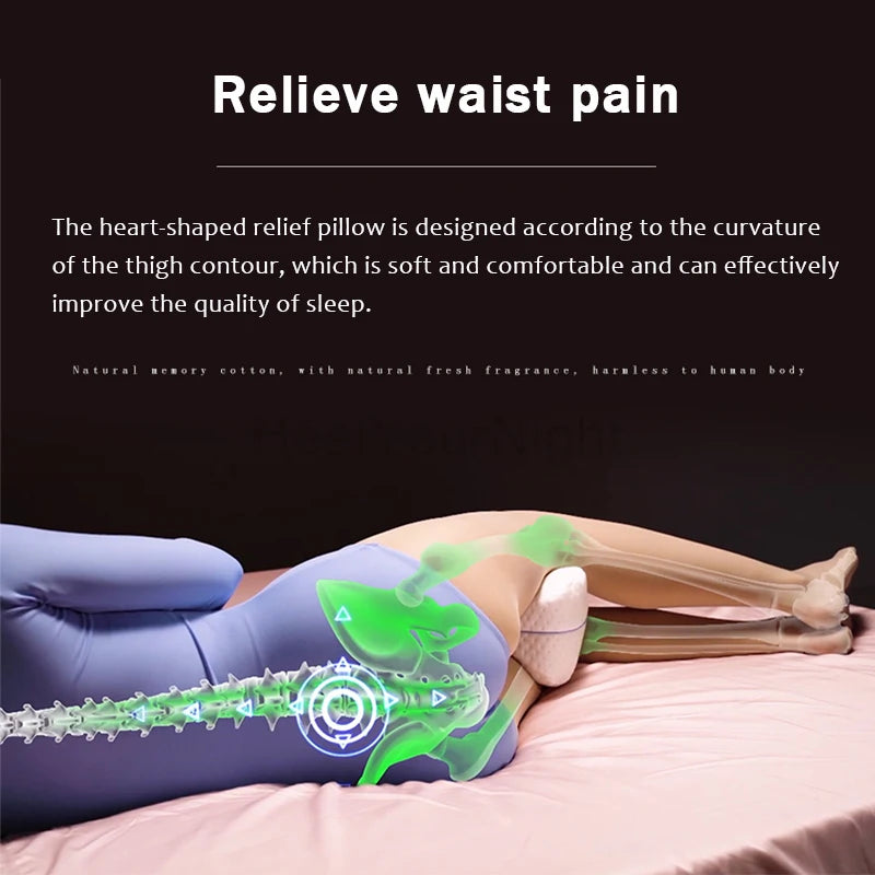 Memory Foam Leg Pillow for Sciatica Relief - Gadgion