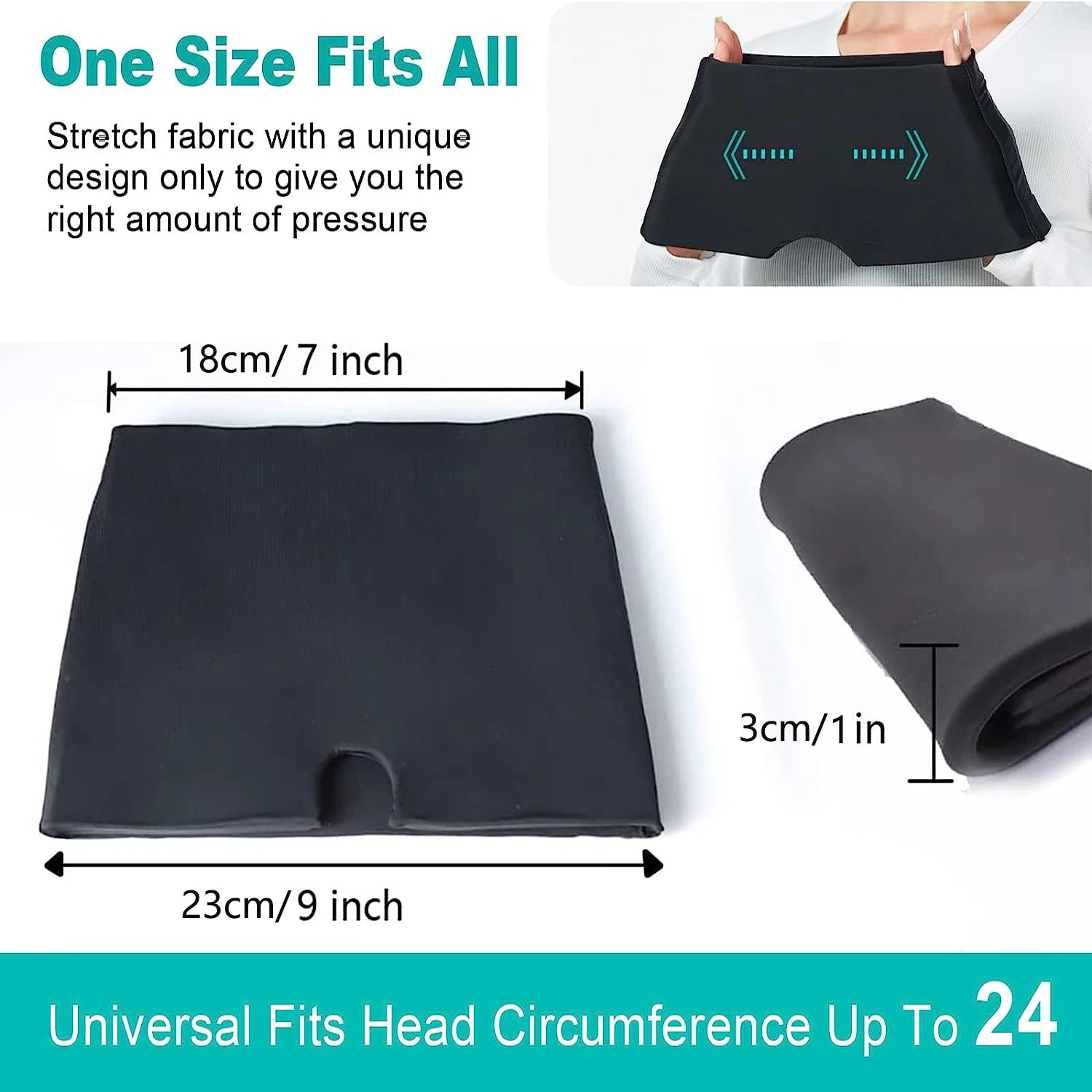 Migraine Relief Cooling Cap - Flexible Cold Therapy for Head and Stress Relief - Gadgion