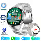 Advanced Bluetooth Smartwatch with Heart Rate Monitor, NFC, GPS, and IP68 Waterproof - Gadgion