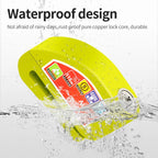 Anti-Theft Motorcycle/Bicycle Alarm Lock – Aluminum Disc Padlock - Gadgion