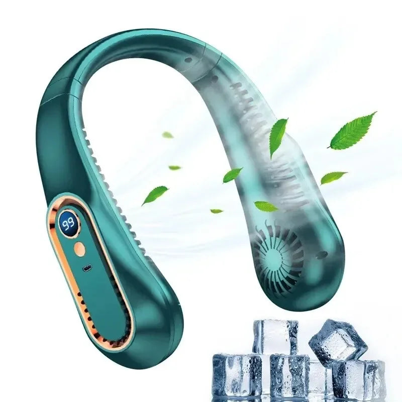 Bladeless USB Neck Fan - Portable Summer Air Cooler - Gadgion