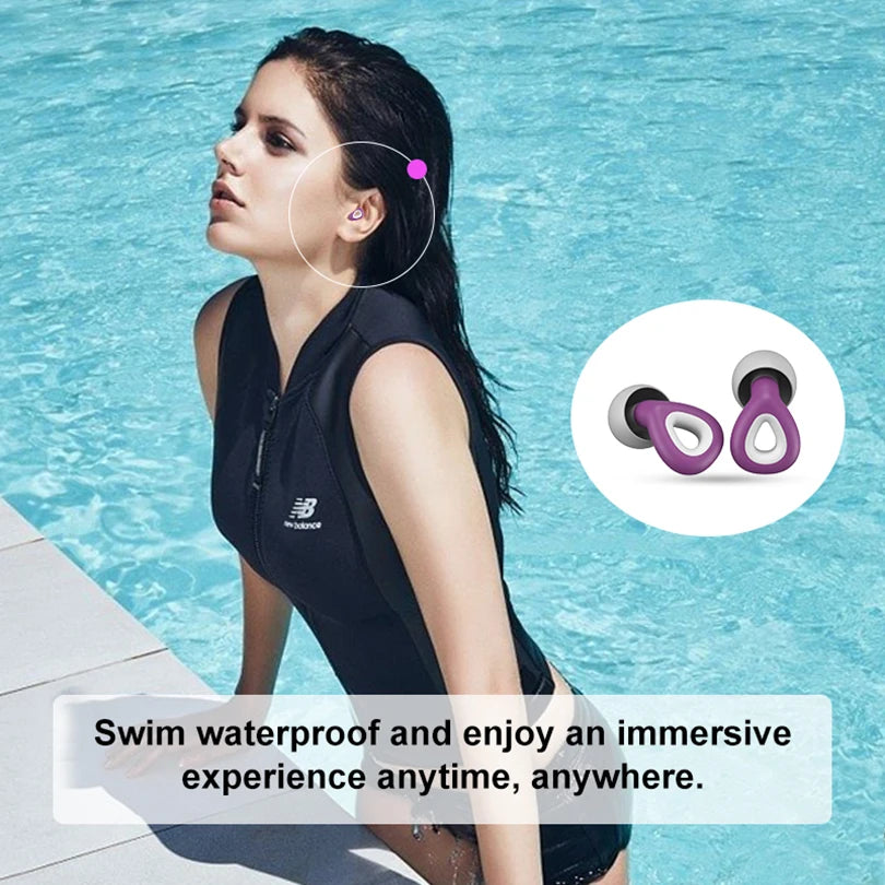 Complete Earplugs Set for Sleep and Swimming - Noise Reduction and Waterproof Protection - Gadgion