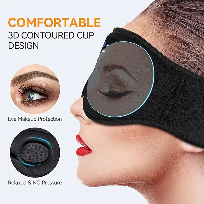 Wireless Bluetooth Sleep Mask with Built-in Headphones