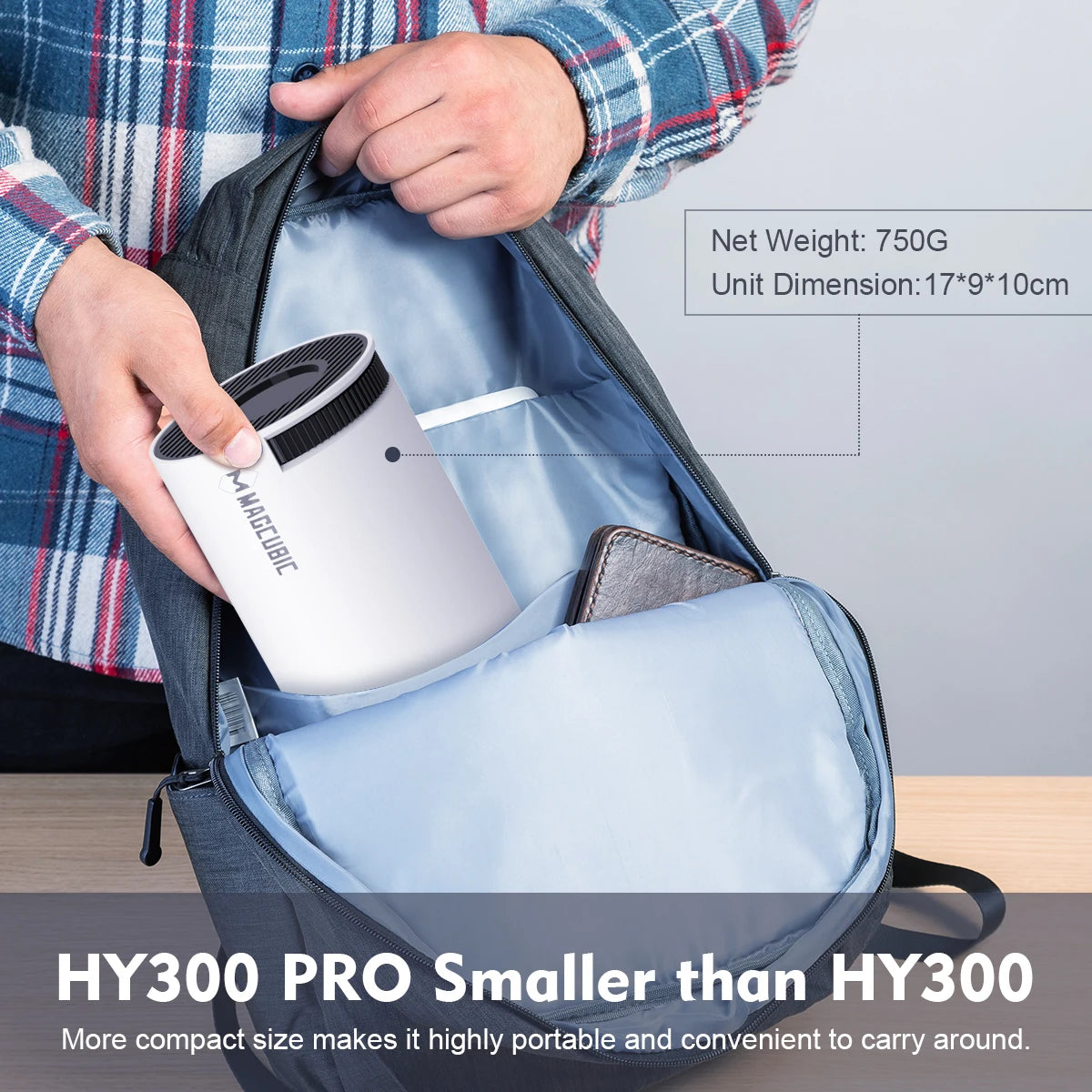 HY300 Pro 4K Portable Mini Projector - Gadgion