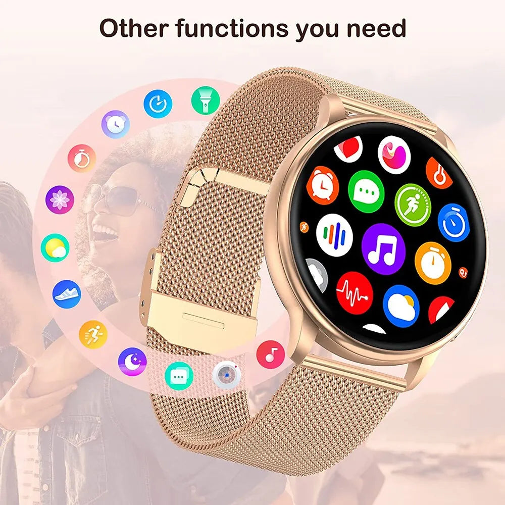 New Smartwatch – Custom Dial, Fitness Tracker, Heart Rate for Android & iOS - Gadgion