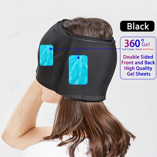 Migraine Relief Cooling Cap - Flexible Cold Therapy for Head and Stress Relief - Gadgion