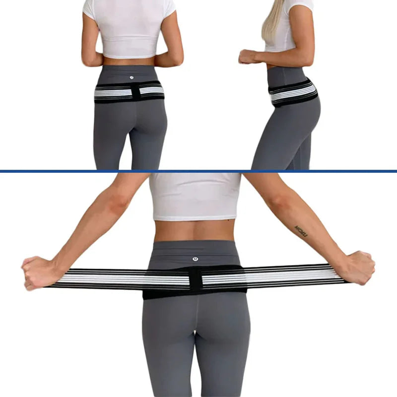 Neoprene Adjustable Pelvic Support Belt for Hip and Back Pain Relief - Gadgion