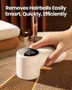 Rechargeable Electric Lint Remover with Digital Display - Gadgion