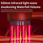 Vibrating Scalp Massager with Red Light Therapy - Gadgion