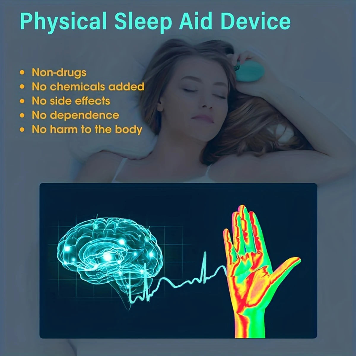 Handheld Sleep Aid Device for Anxiety Relief and Insomnia Management - Gadgion