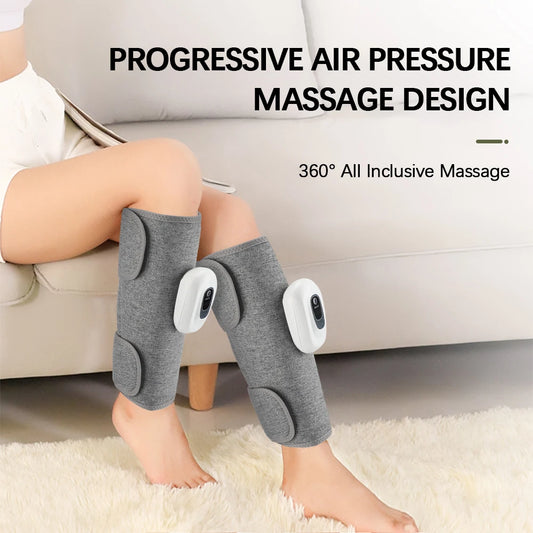 Wireless 360° Air Pressure Leg Massager for Calf and Foot Relief