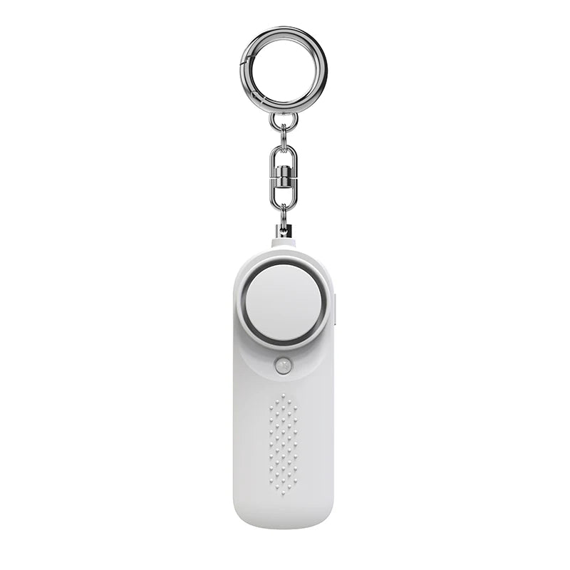130db Women Personal Defense Siren with Light & Keychain Attachment - Gadgion