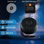 Galaxy Star Projector Night Light - 360° Rotating  Lamp for Kids' Room Decor and Gifts - Gadgion