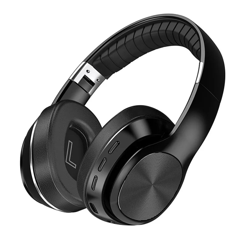 HiFi Wireless Over-Ear Headphones with Mic, Foldable Design - Gadgion